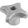Kipp Quick-Acting Palm Grips in gray cast iron K0683.08